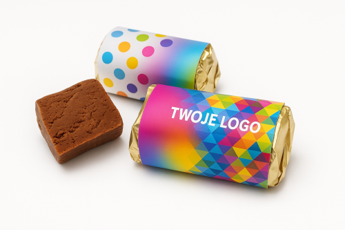 Trufla Trufle reklamowe promocyjne cukierki słodycze z nadrukiem logo eventowe